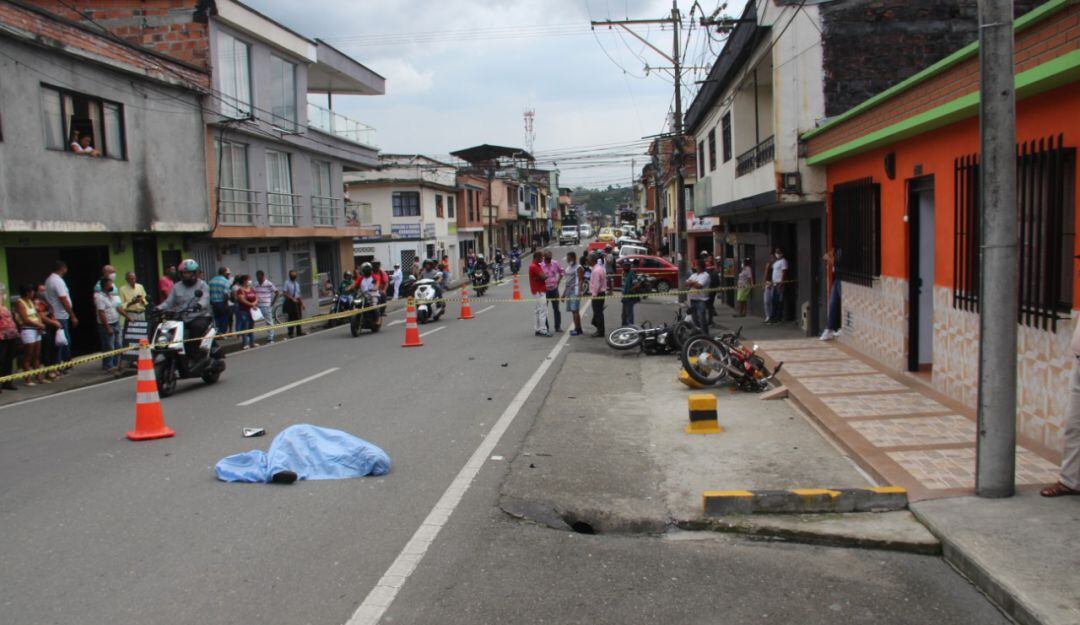 Accidente de tránsito en Chinchiná, Caldas.