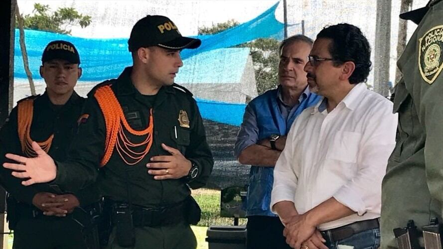 El alto Comisionado para la Paz, Miguel Ceballos. Foto: Ejército Nacional.