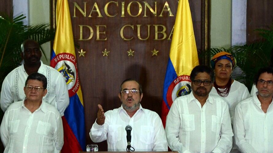 LA HABANA, CUBA. 28 de agosto de 2016. El máximo líder de las FARC, alias 'Timochenko', anunció el cese el fuego y de hostilidades.. Foto: Agencia Xinhua /COLPRENSA ©