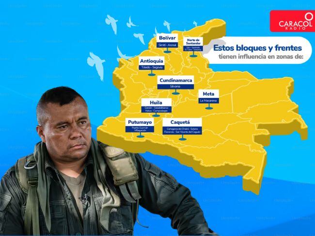 Disidencias de alias 'Calarcá' quien adelanta un proceso de paz con el Gobierno colombiano