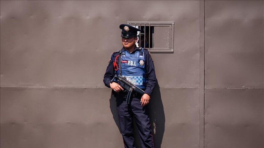 Policía en Ciudad de México. Foto: Agencia Anadolu