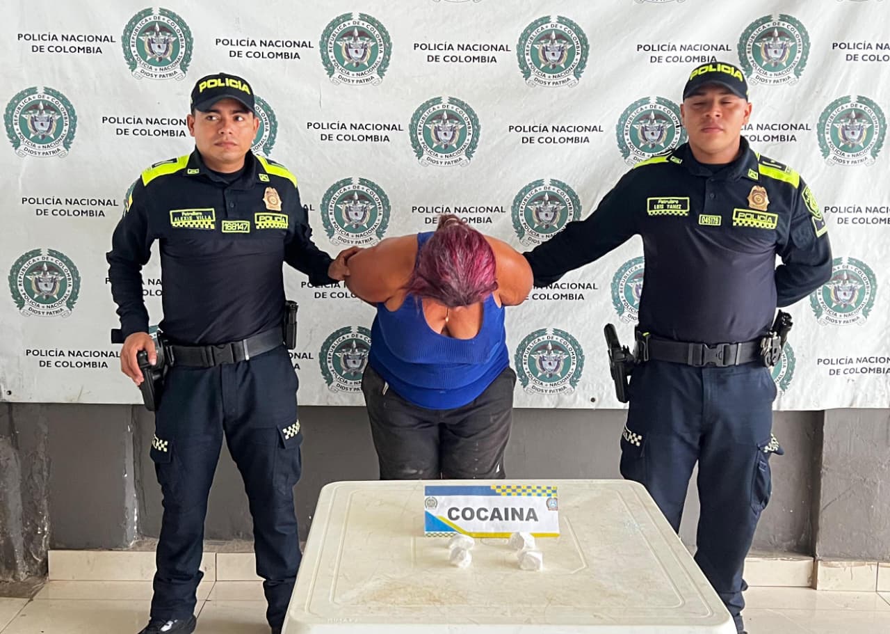 Capturan en flagrancia a alias “La Chiry” por tráfico de drogas en El Carmen de Bolívar
