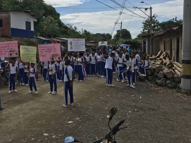 Manifestación en Quibdó conra el abandono