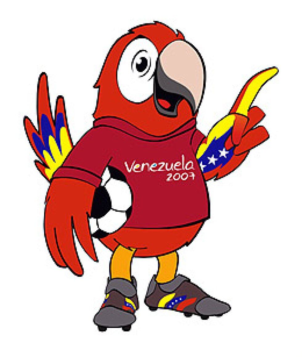 Mascota de la Copa América Venezuela 2007. Era una Guacamaya que tenía la bandera de Venezuela pintada en sus alas y una camiseta vinotinto como la de la Selección.