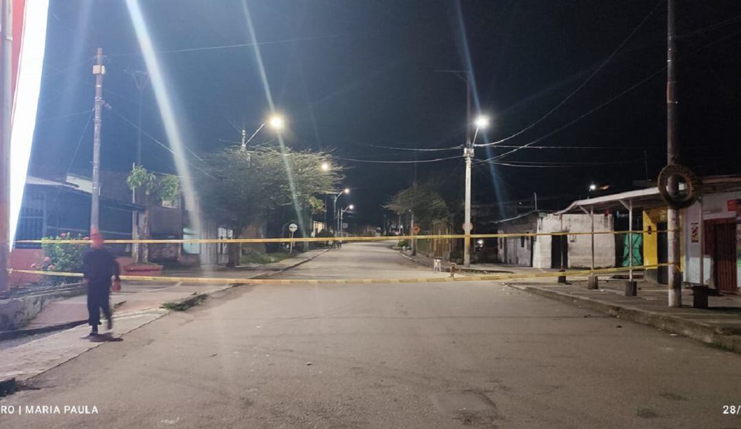 Cierre de la vía Combeima-Baltazar