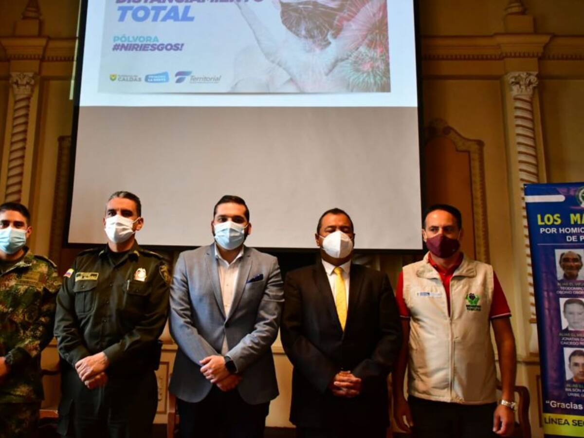 Los municipios de Caldas se suman a la estrategia #PólvoraNiRiesgos