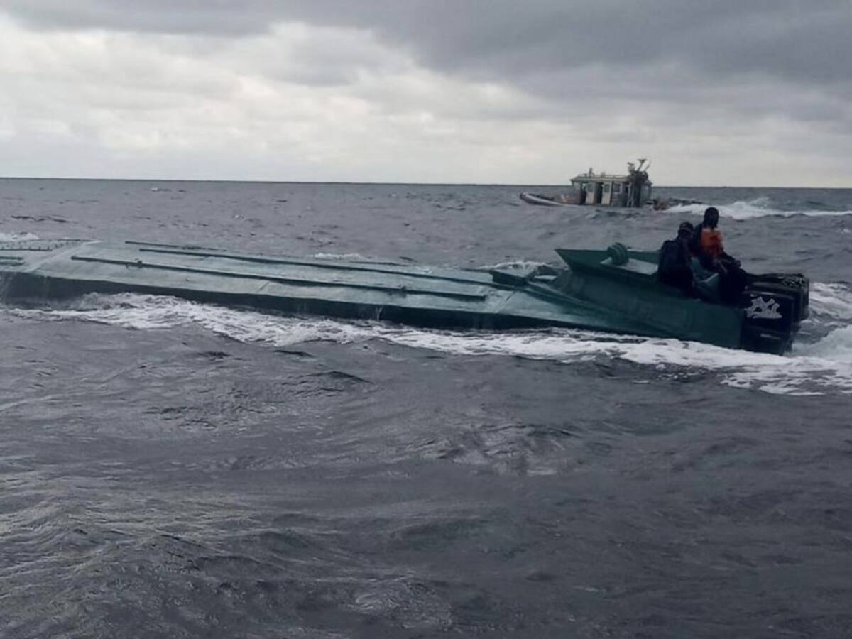 Incautan semisumergible que iba a México