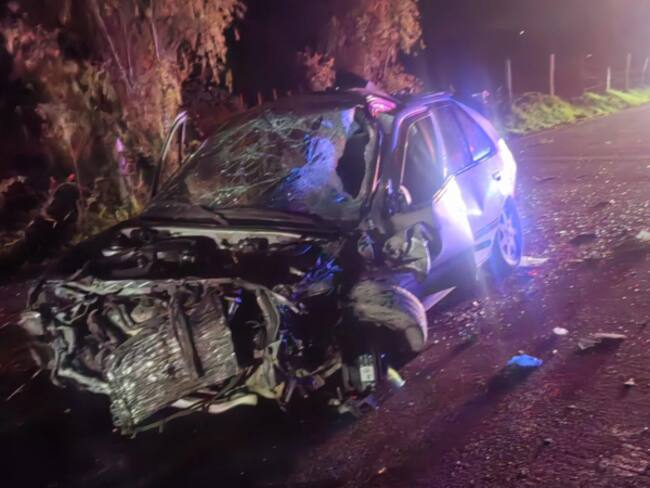 El conductor del vehículo particular que arrolló a un grupo de motociclistas en Cerinza, Boyacá, será capturado por el delito de homicidio en accidente de tránsito / Foto: Suministrada.