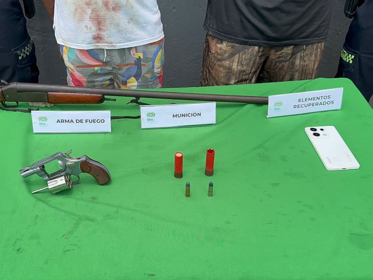 Dos hombres judicializados por presunto porte ilegal de armas de fuego en Pasacaballos