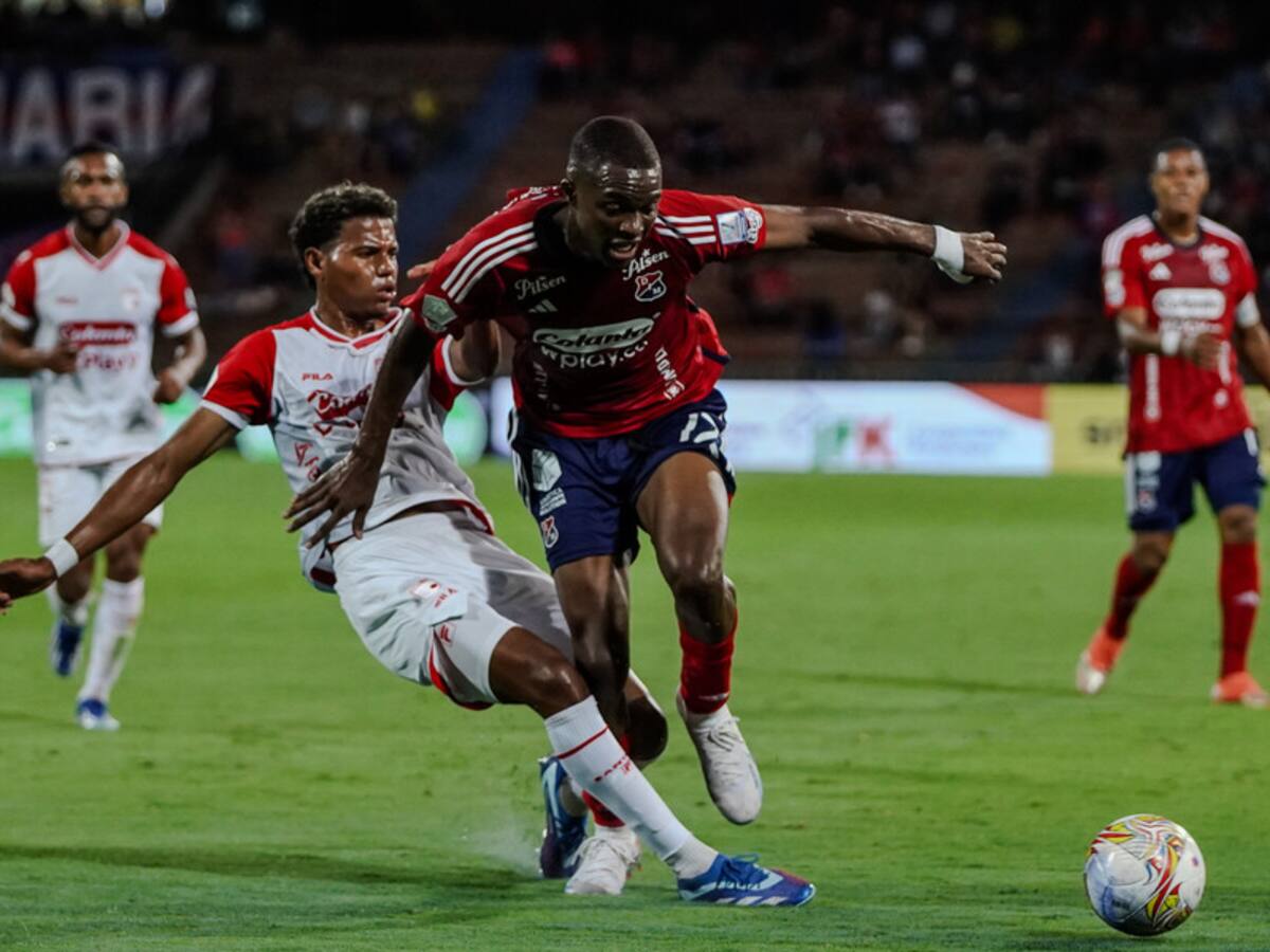 Independiente Medellín e Independiente Santa Fe no se sacan ventajas en el Atanasio
