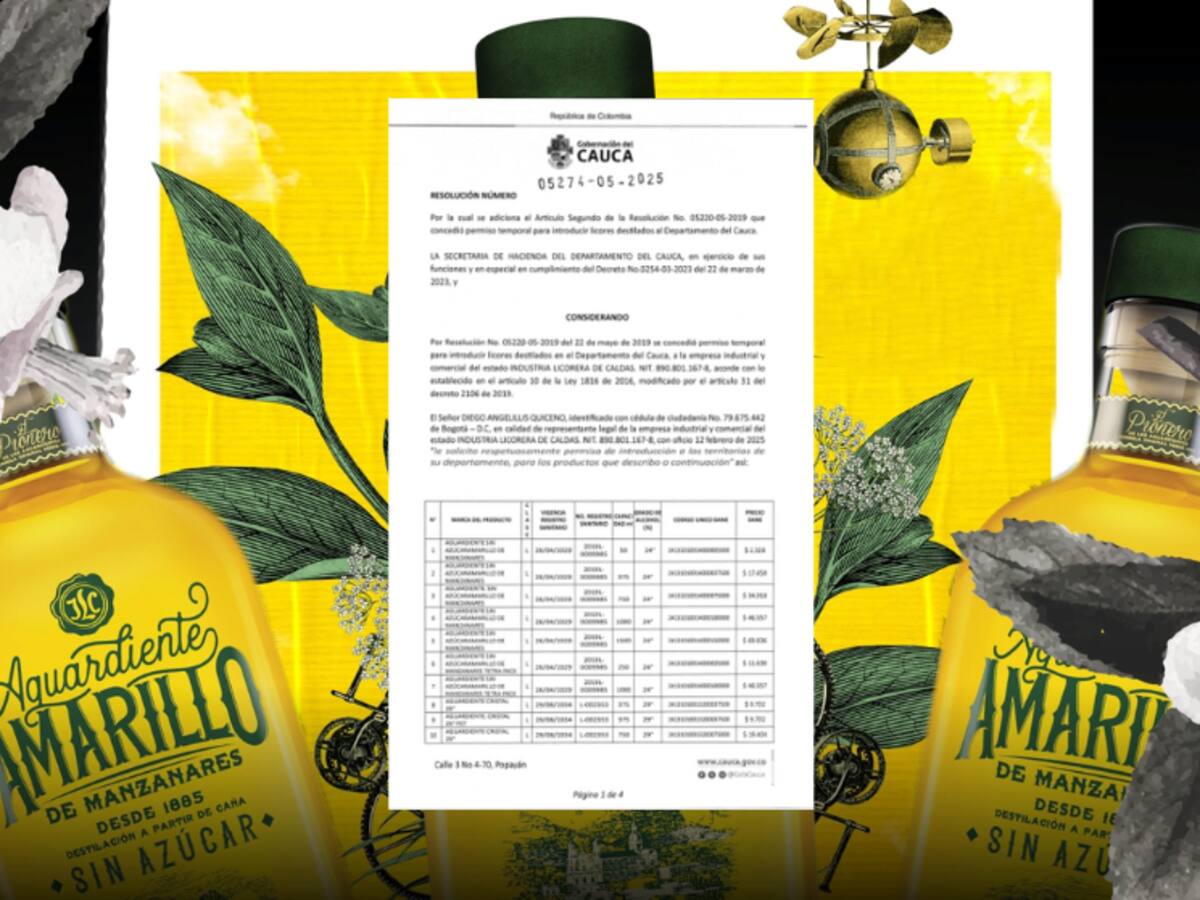 Cauca es el cuarto departamento que abre fronteras a aguardientes caldenses