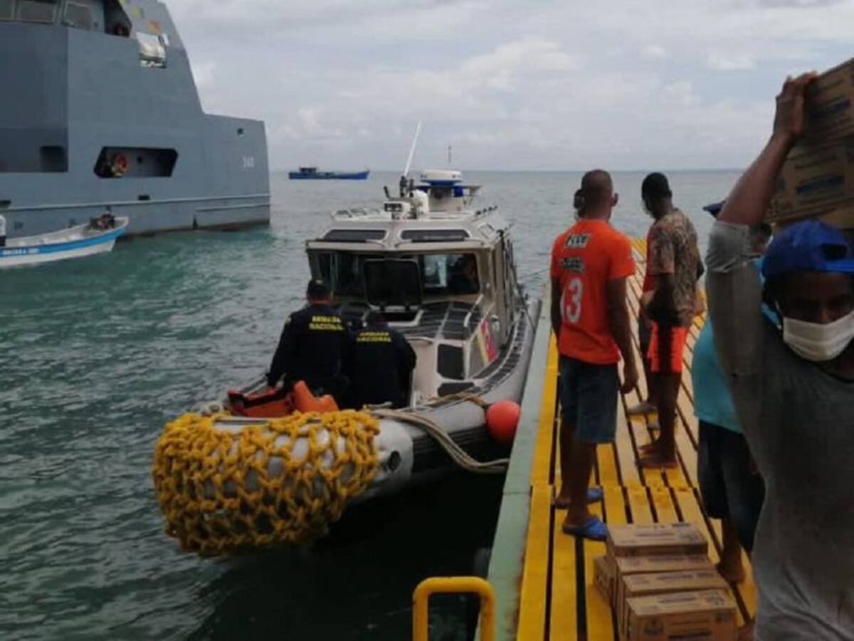 Entregan nuevas ayudas en la población de Isla Fuerte