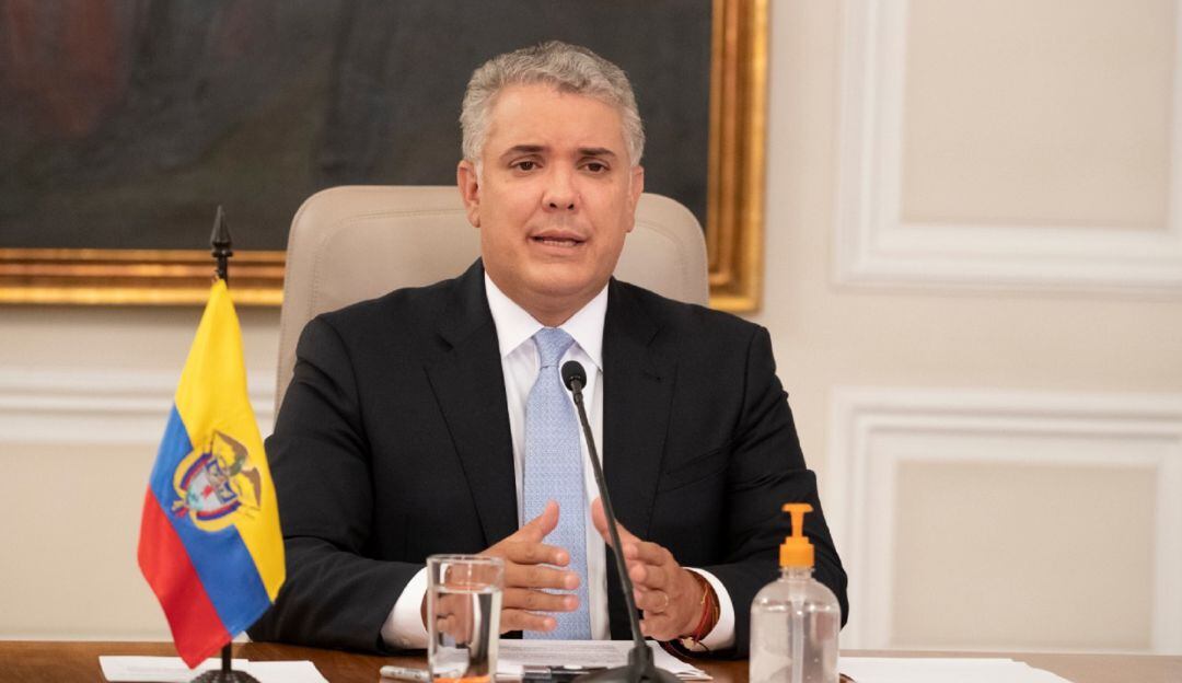 Presidente Iván Duque durante el programa televisivo Prevención y acción.
