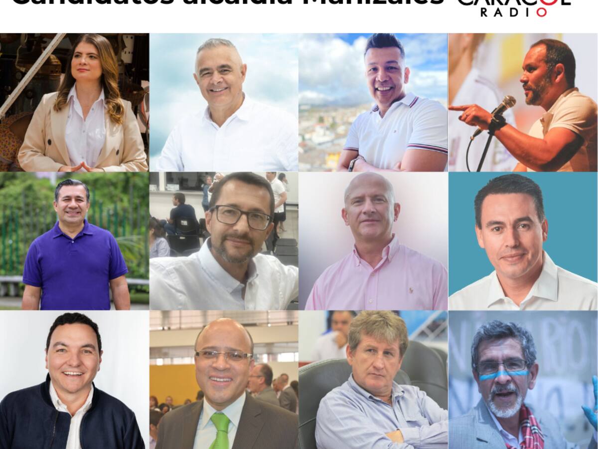 Ellos son los 12 candidatos a la Alcaldía de Manizales