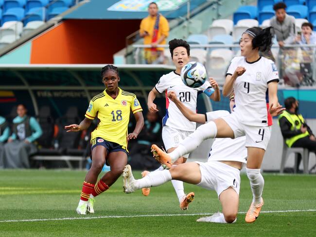 Duelo entre Colombia y Corea del Sur en el Mundial Femenino 2023. (Photo by Cameron Spencer/Getty Images)