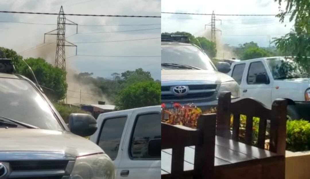 Momento de la explosión