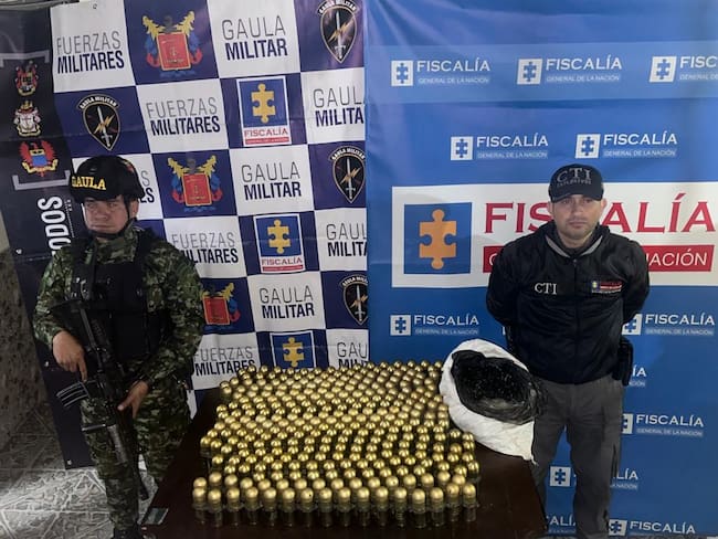 Operativo encabezado por el CTI de las Fiscalía Bogotá y el Ejercito, en donde se encontraron 295 granadas.