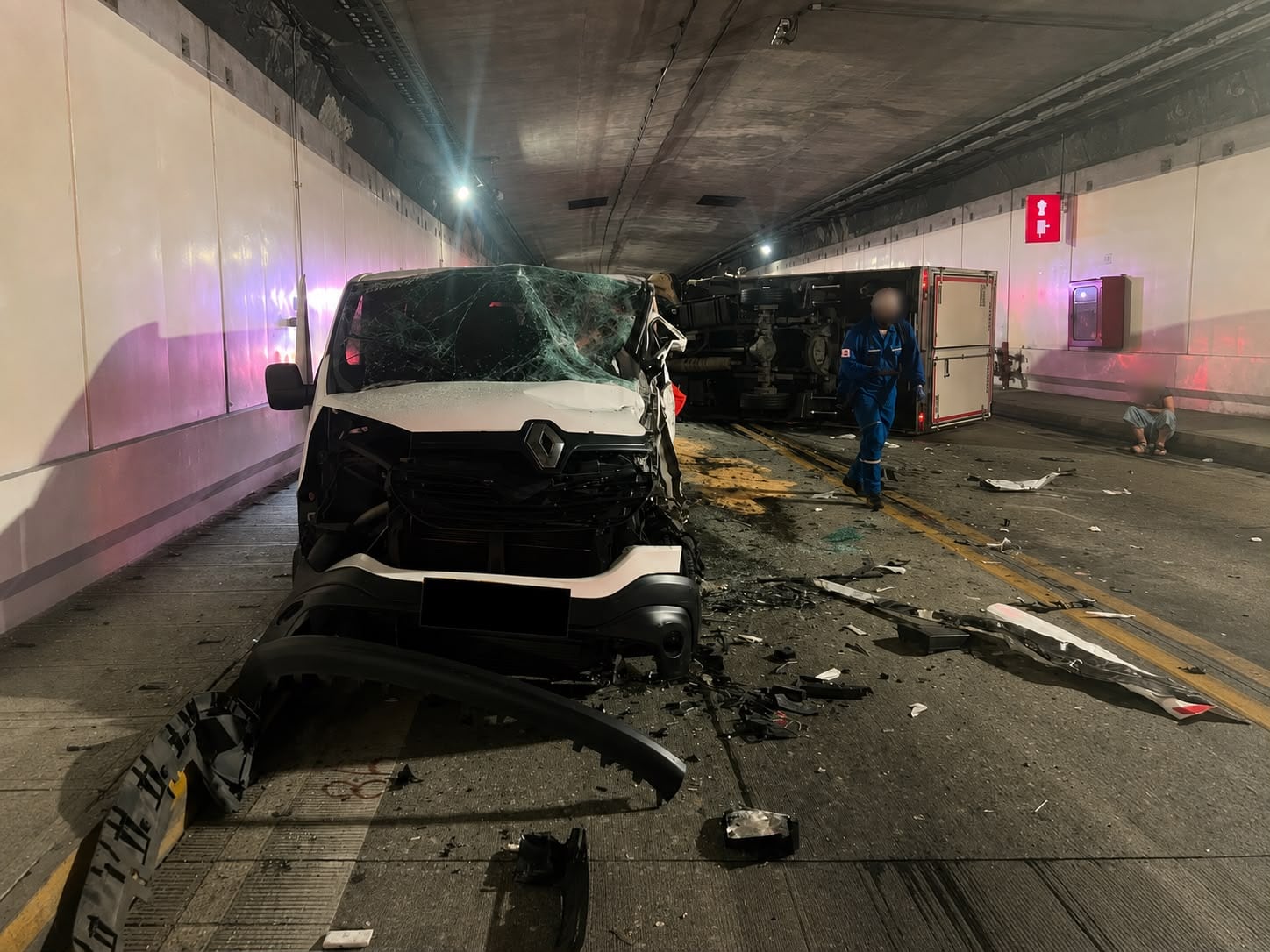 Accidente de tránsito Túnel de Oriente- foto alcaldía de Medellín