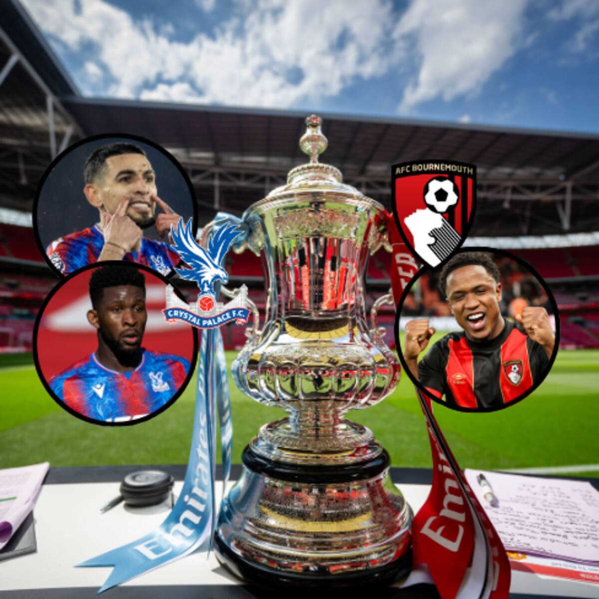 FA Cup cuartos de final: partidos del Bournemouth de Sinisterra y el Crystal Palace de Muñoz y Lerma