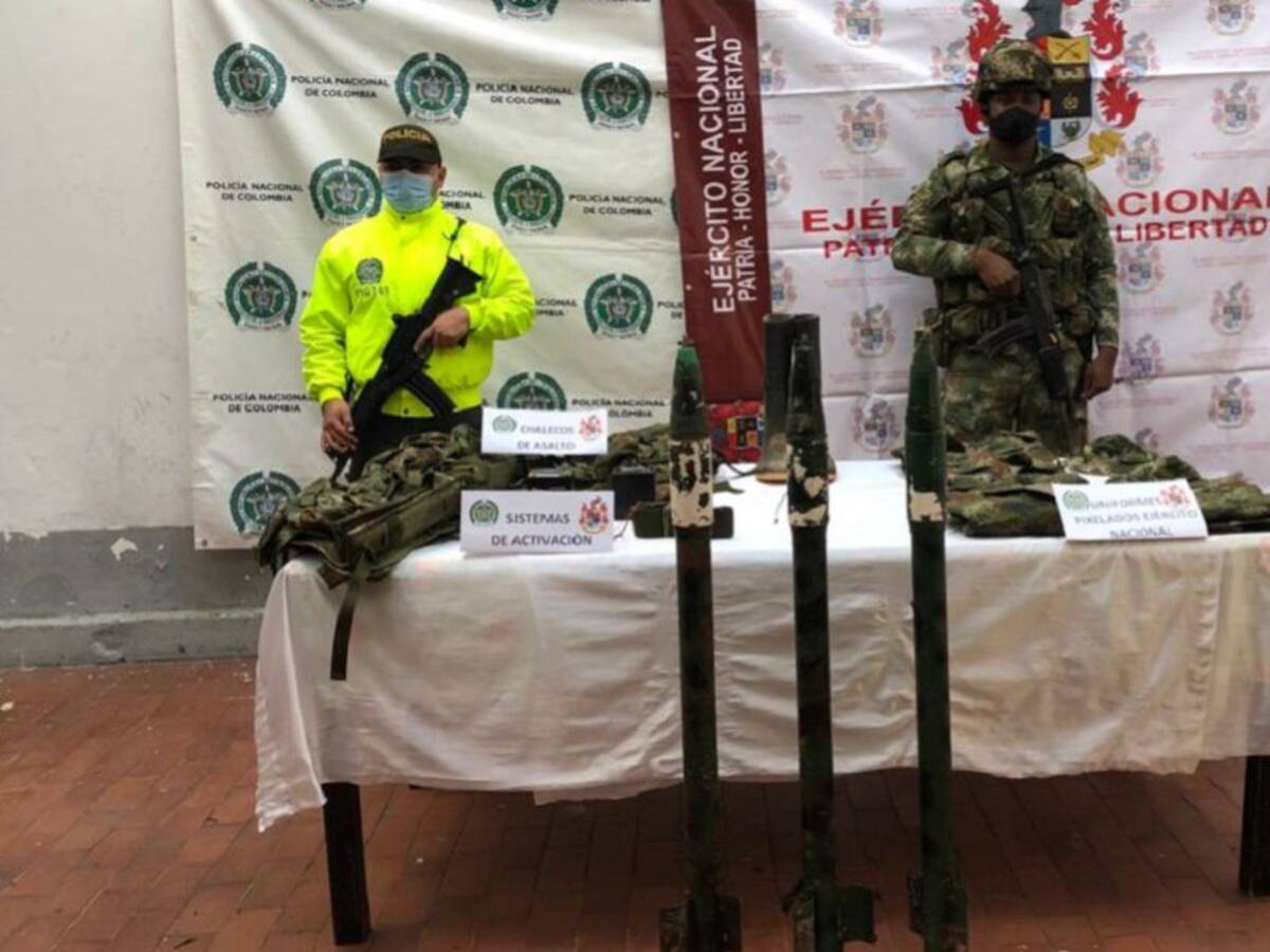 Incautan tres misiles ‘tierra aire’ a disidencias de Farc en Cauca
