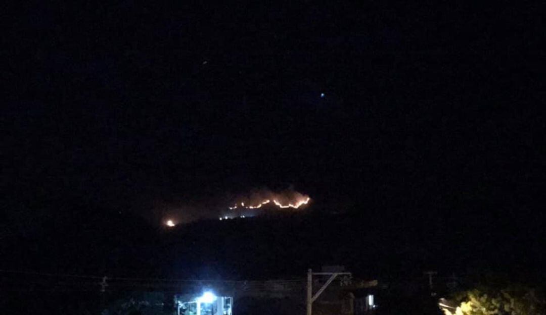 Este es el incendio en el municipio de Purificación. 