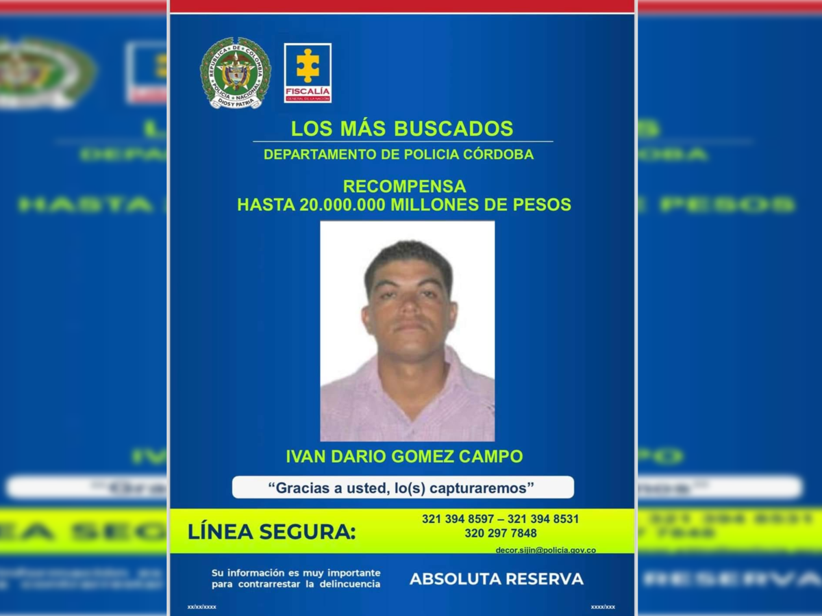 Elevan la recompensa para ubicar al responsable del doble feminicidio en Chinú, Córdoba