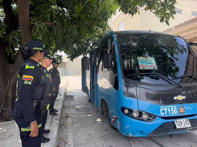Transporte público se reactivaría este jueves en Santa Marta con presencia de la Fuerza Pública. Foto: Alcaldía de Santa Marta