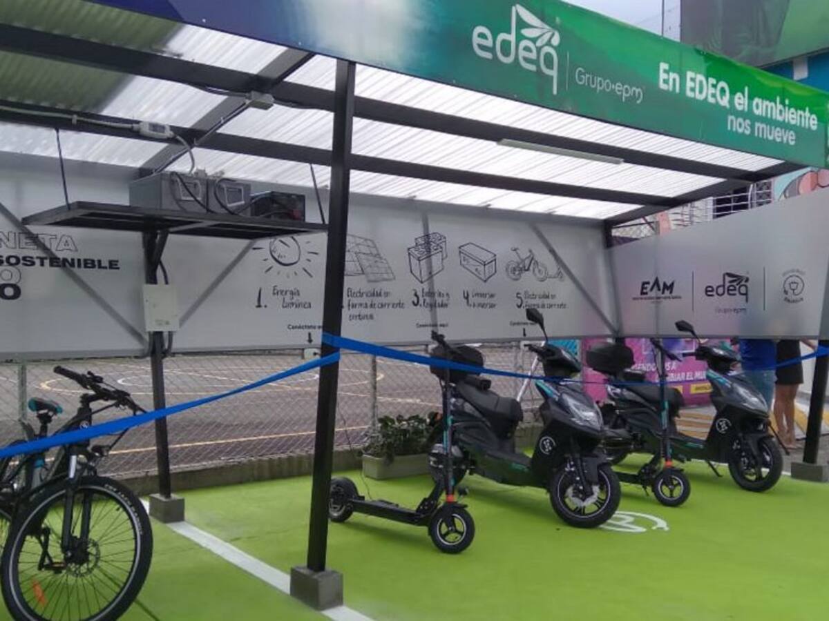 Primera estación de carga de vehículos eléctricos de 2 ruedas en el Quindío