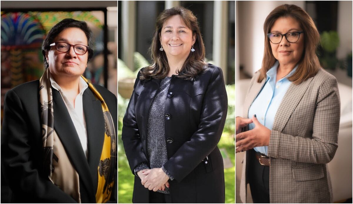 Candidatas a Fiscal General de la Nación: Amelia Pérez Parra, Ángela María Buitrago y Luz Adriana Camargo. Crédito: Corte Suprema.
