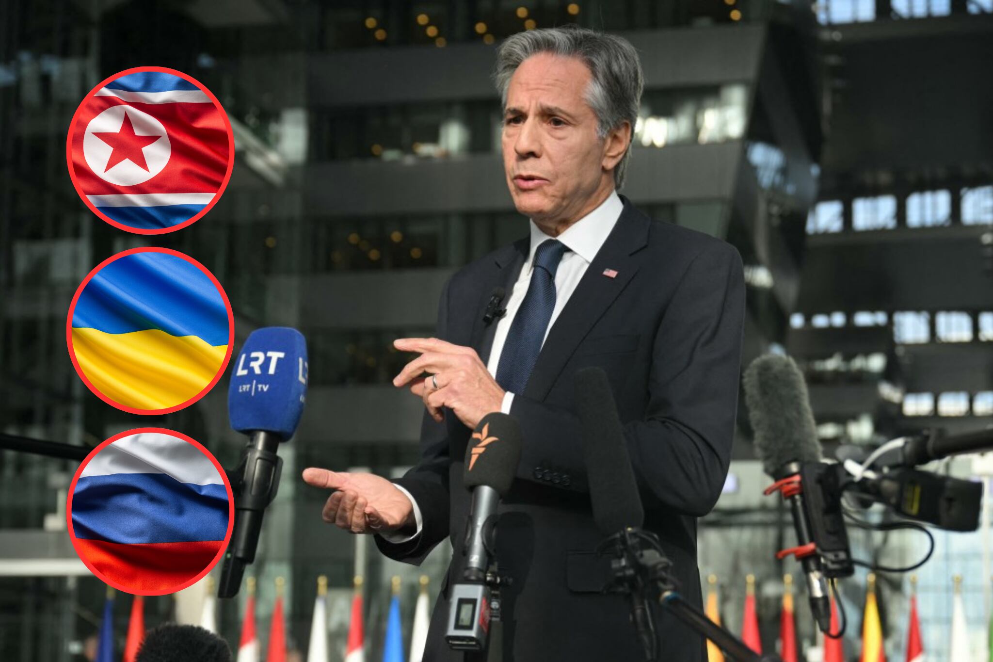 El secretario de Estado estadounidense, Anthony Blinken, sostuvo hoy una reunión con la OTAN desde donde amenazó a Rusia con una respuesta firme por el uso de tropas norcoreanas contra Ucrania.