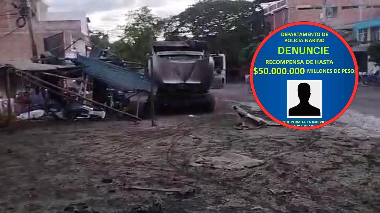 Ofercen recompensa por responsablesde atentado en Taminango - Nariño | Foto: Cortesía.