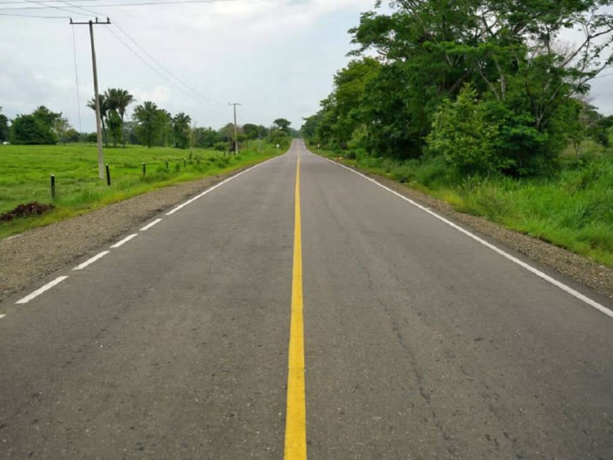 Gobernación intervino 10 kilómetros de vía que comunica a Mahates