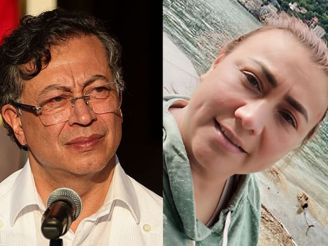 Gustavo Petro y Yulixa Toloza. Fotos: (Photo by Jesus Vargas/Getty Images) / Redes sociales