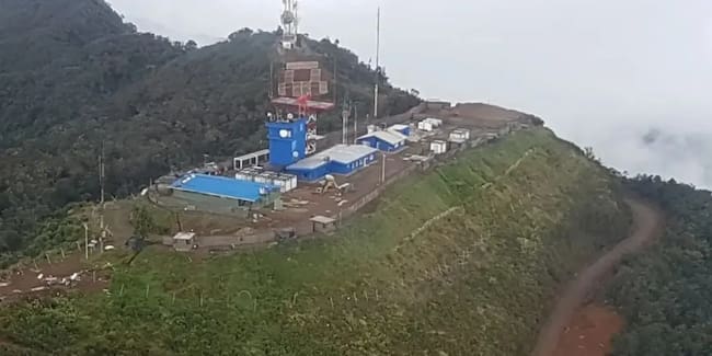 Radar del Cerro Santana, Cauca. Foto: Aerocivil.