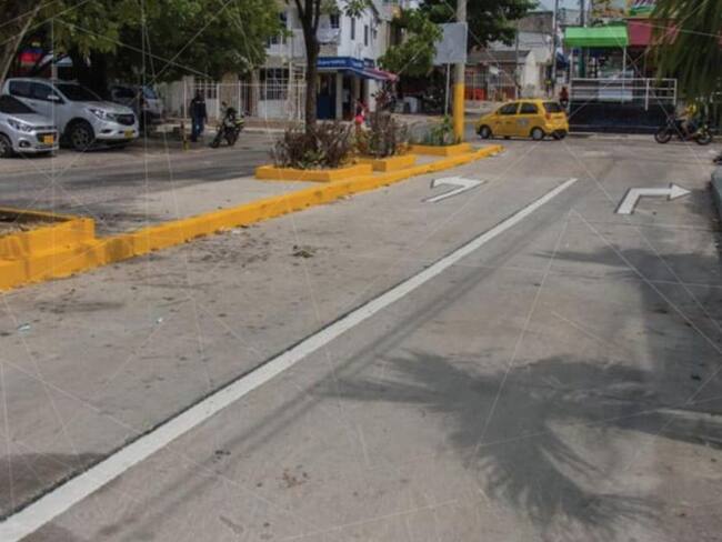 Culmina rehabilitación de vías en el barrio Los Jardines en Cartagena