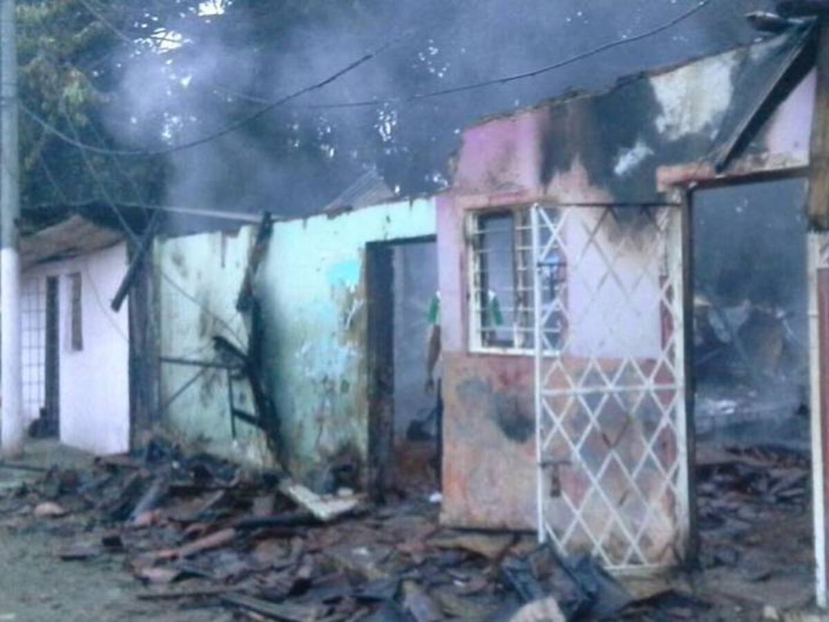 Una persona herida y siete casas consumidas en incendio al oriente de Cali