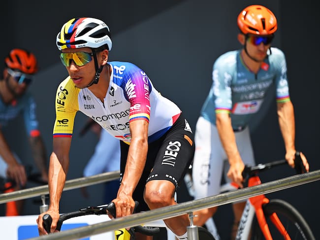LANNEMEZAN, FRANCE - JULY 08: Egan Bernal of Colombia and Netcompany INEOS Cycling Team prior to the 113th Tour de France 2026, Stage 5 a 158.3km stage from Lannemezan to Pau / #UCIWT / on July 08, 2026 in Lannemezan, France. (Photo by Tim de Waele/Getty Images)