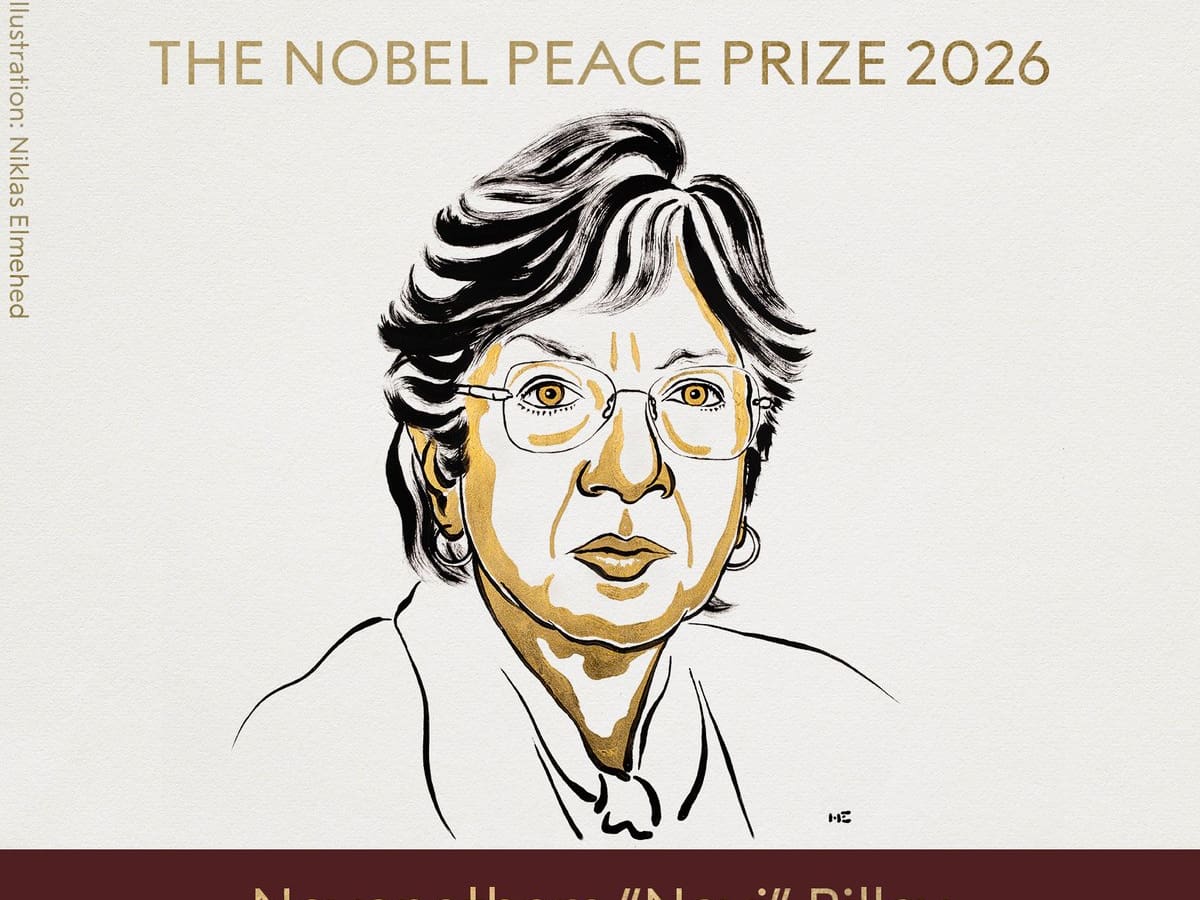 La sudafricana Navanethem ‘Navi’ Pillay, Premio Nobel de la Paz 2026