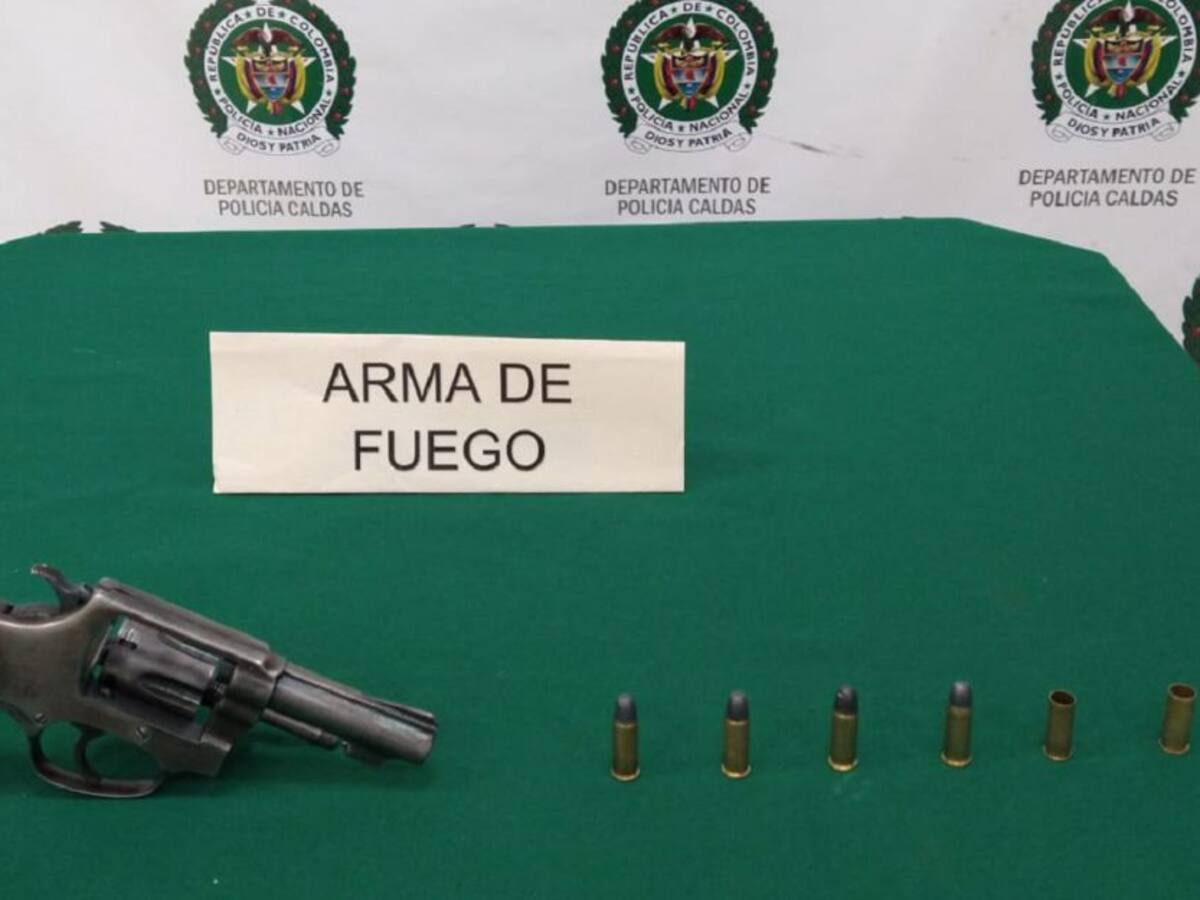 Dos detenciones en Caldas por tenencia ilegal de amas