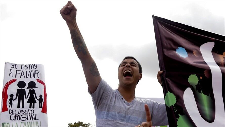 Marcha contra Mineducación. Foto: Colprensa