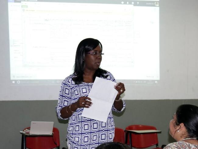 Tomada de redes sociales de la rectora (e).