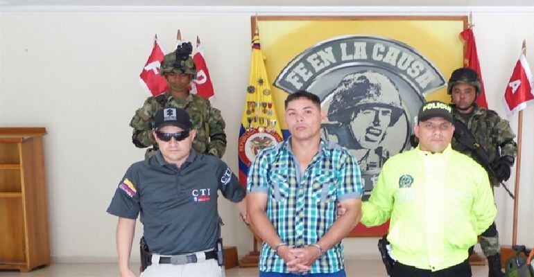 Alias Manolo segundo cabecilla ELN capturado en Antioquia.