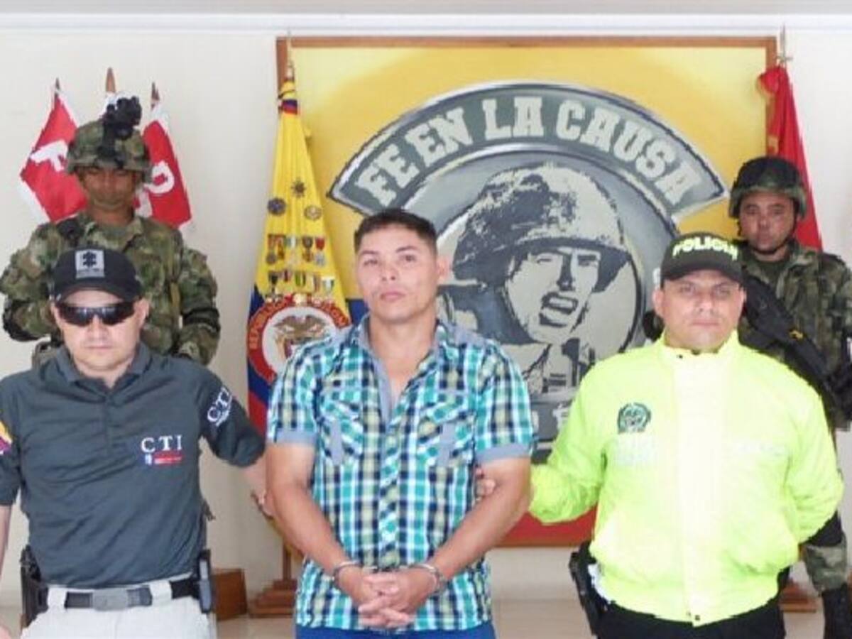 Ejército capturó al segundo cabecilla del frente “Capitán Mauricio” del ELN