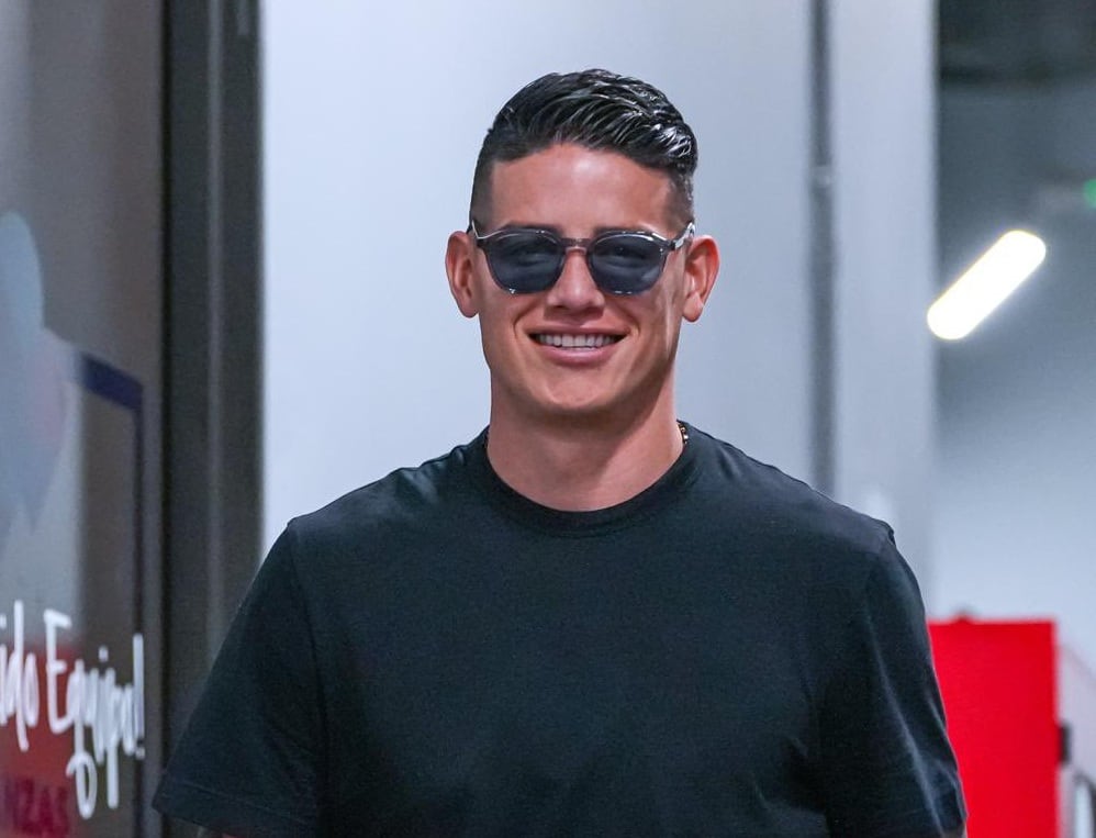 James Rodríguez llegando al hotel de concentración de la Selección Colombia / FCF