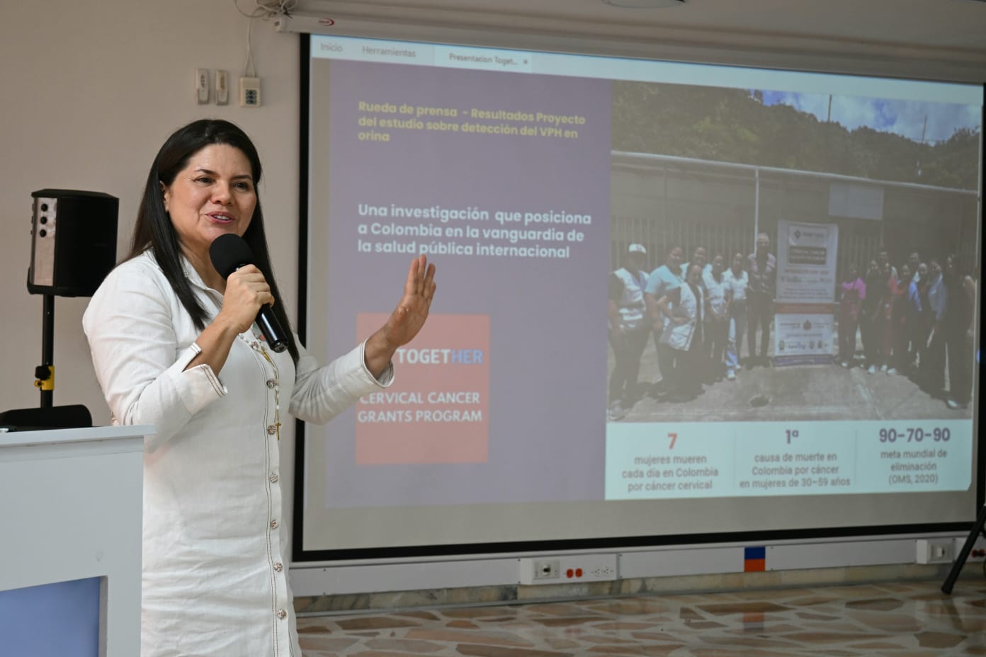 Berta Liliana Borrero, directora de la Fundación SalBo. Foto Gobernación del Huila
