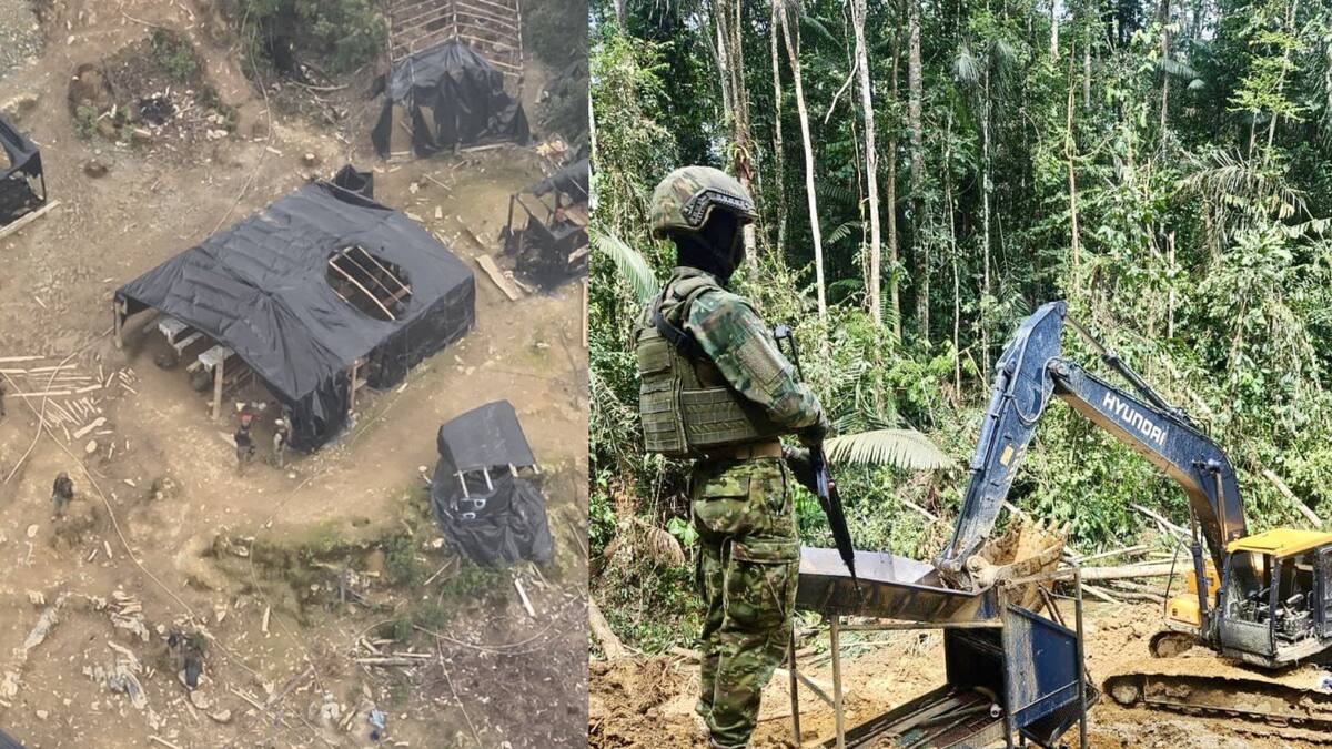 Ecuador: encuentran uniformes militares de Colombia en campamentos de minería ilegal