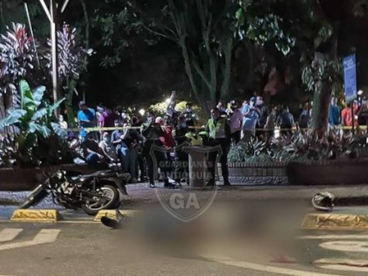 Un presunto ladrón falleció en un intento de hurto en el parque de Sabaneta