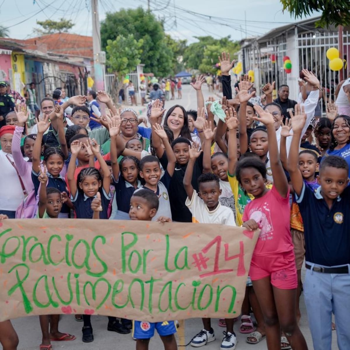 Gobernación de Bolívar entrega calles nuevas en Fredonia y Nuevo Paraíso en Cartagena