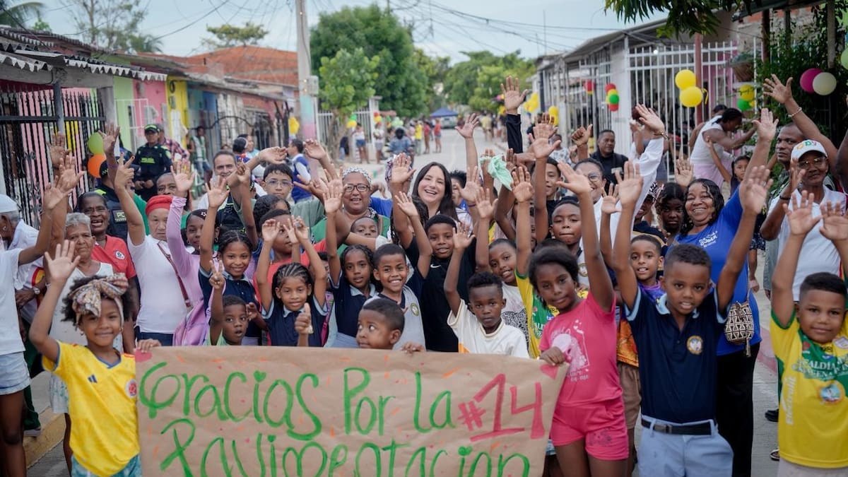 Gobernación de Bolívar entrega calles nuevas en Fredonia y Nuevo Paraíso en Cartagena