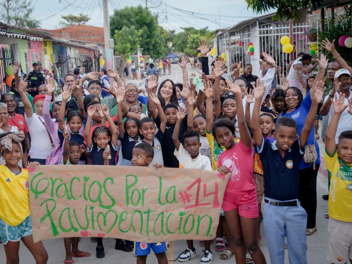 Gobernación de Bolívar entrega calles nuevas en Fredonia y Nuevo Paraíso en Cartagena